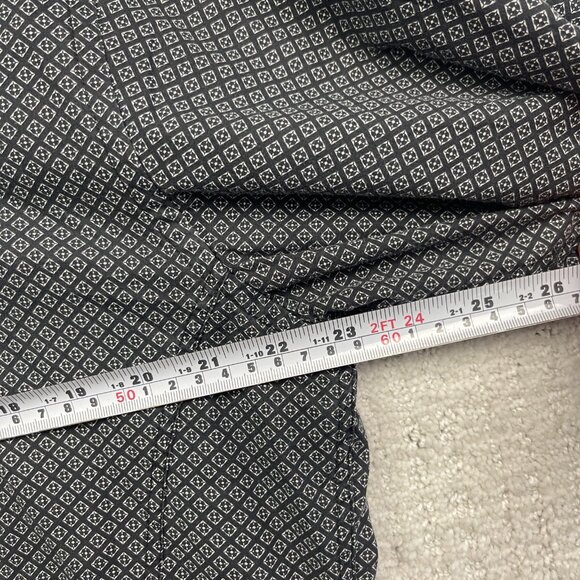 Au Noir Black w/ Psychedelic Mandala Flip Cuff Button-up dress shirt Men Size 5 - Picture 7 of 13